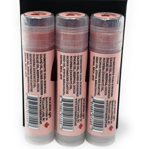 Hooker Lips Luxury Lip Balm Cinnamon Hearts 3 Pack - Picture 2 of 3